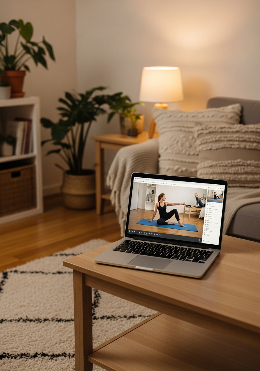 Онлайн групповое занятие йогой